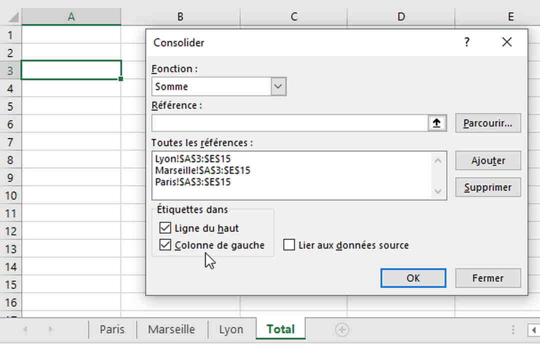 Comment synchroniser 2 feuilles Excel?