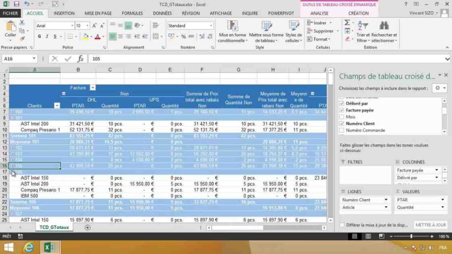 Qu'est-ce qu'un tableau croisé dynamique Excel 2007 ?