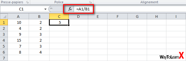 Comment appliquer une formule à une colonne entière ?