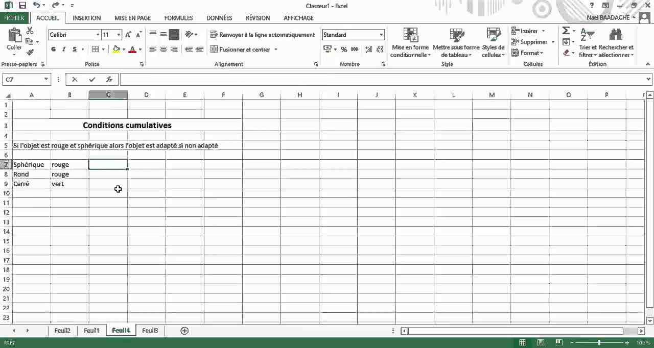 Comment faire une formule de condition dans Excel ?